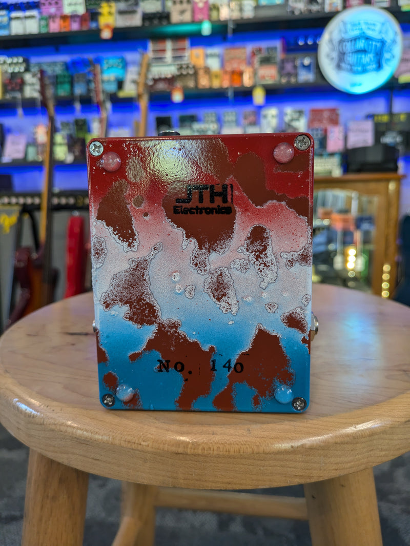 JTH Electronics Beefy Typhon Germanium+Silicon Fuzz Red-White-Blue/Rust