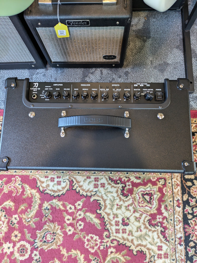 Boss Katana-50 MkII 50-Watt 1x12" Digital Modeling Guitar Combo Amp 2021 w/Cover