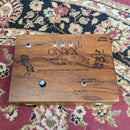 JTH Electronics 3-Pickup Piezo Noisebox "Horse Lizard" Cigar Box (9.5x7x2")