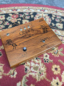 JTH Electronics 3-Pickup Piezo Noisebox "Horse Lizard" Cigar Box (9.5x7x2")