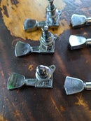 Gibson 6 In-Line Tuners Chrome 1980s Block Logo
