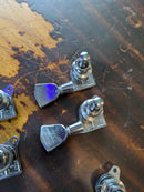 Gibson 6 In-Line Tuners Chrome 1980s Block Logo