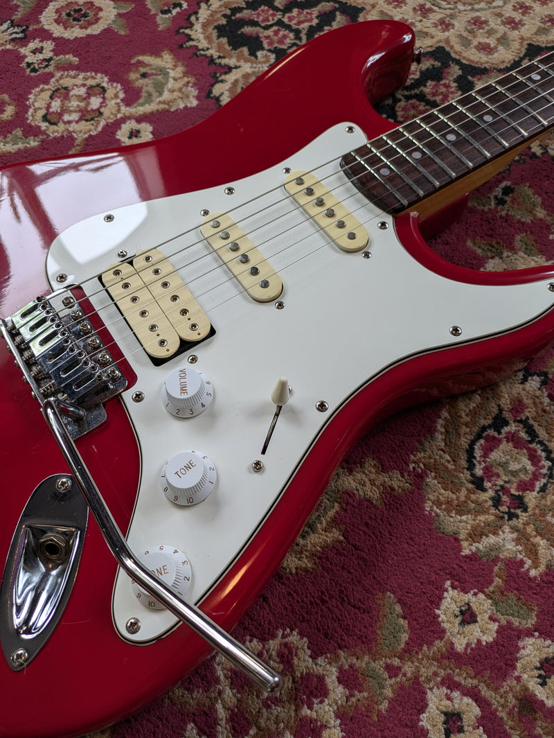 Squier II Standard Stratocaster HSS (Made In India) 1990 Red