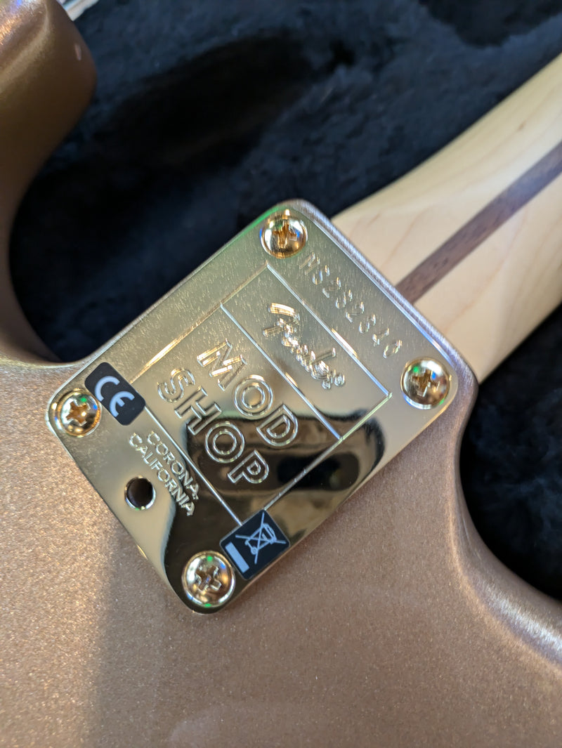 Fender Mod Shop Stratocaster HSS 2023 Shoreline Gold w/Case
