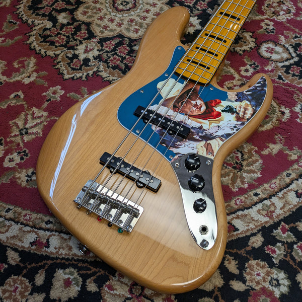 Squier Classic Vibe '70s Jazz Bass V Maple Fingerboard 2020 Natural *Cowboy Pickguard* #ICSL20006759