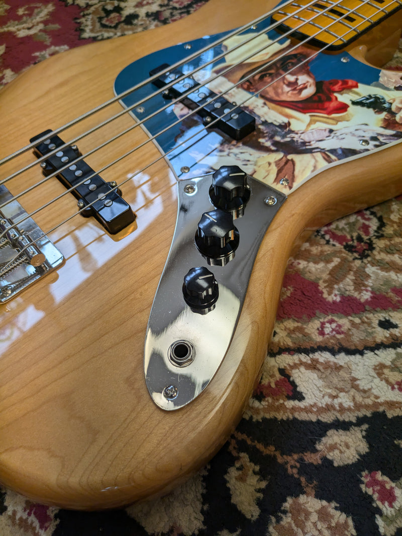 Squier Classic Vibe '70s Jazz Bass V Maple Fingerboard 2020 Natural *Cowboy Pickguard*