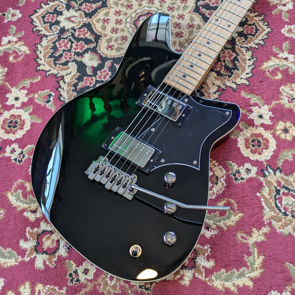 Reverend Descent W Baritone Electric Guitar Midnight Black #68776-2 *B-Stock*