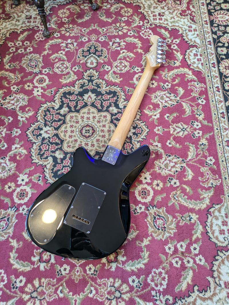 Reverend Descent W Baritone Electric Guitar Midnight Black