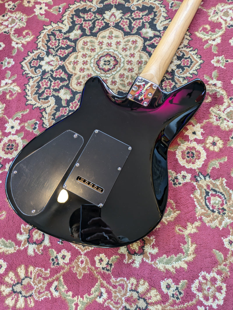 Reverend Descent W Baritone Electric Guitar Midnight Black