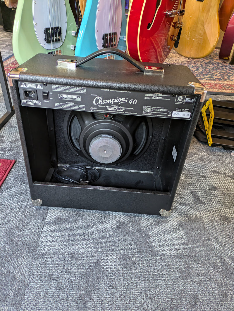 Fender Champion 40 2-Channel 40-Watt 1x12" Guitar Practice Amp 2021