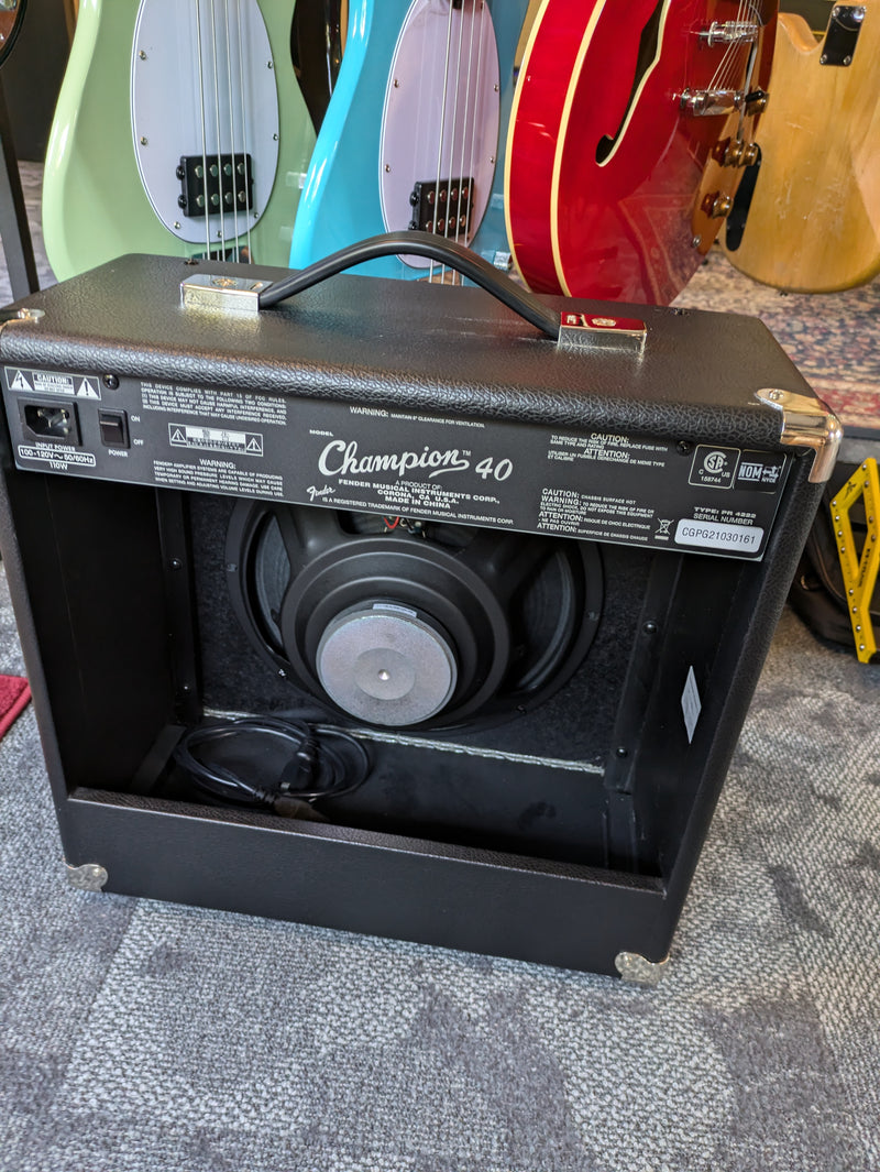 Fender Champion 40 2-Channel 40-Watt 1x12" Guitar Practice Amp 2021