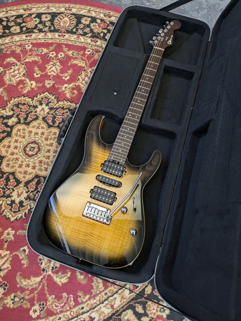 Charvel MJ DK24 HSH 2PT Electric Guitar 2024 Antique Burst w/Roadrunner Case
