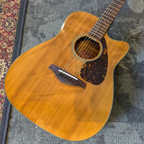 Yamaha FGX700SC Solid Top Cutaway Acoustic/Electric Guitar 2011 Natural #HHP290319