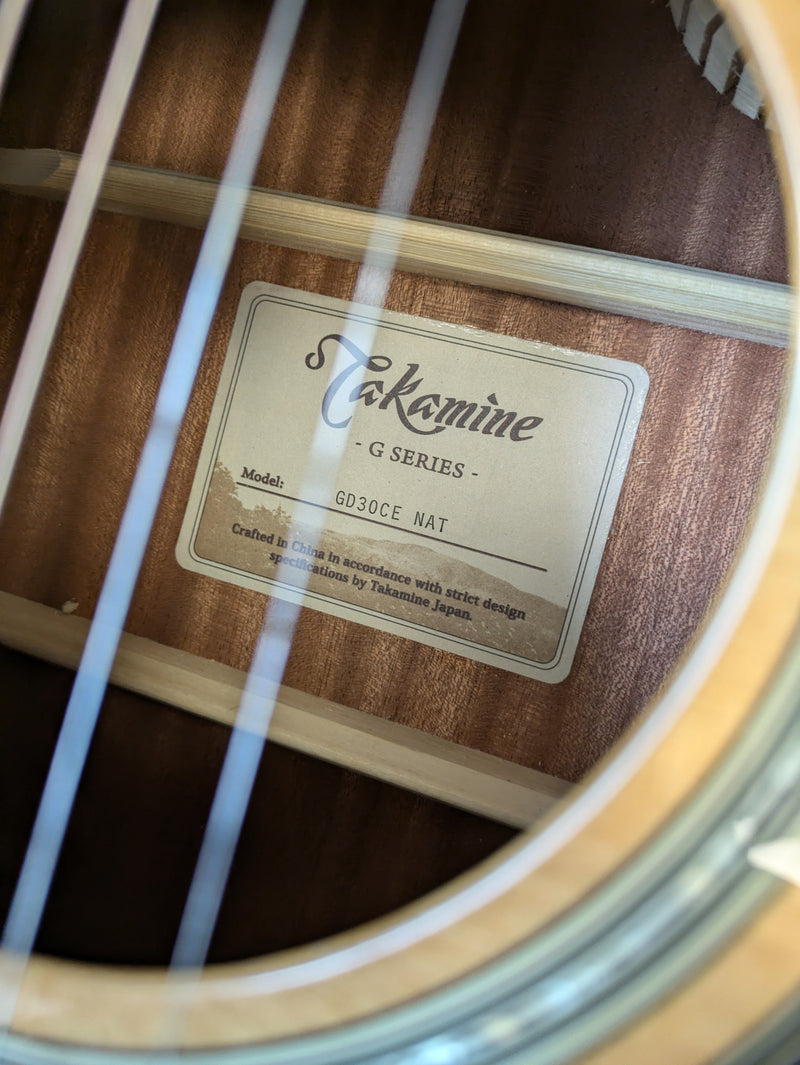 Takamine GD30CE Cutaway Acoustic-Electric Guitar 2022 Natural