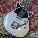 Reverend Reeves Gabrels Spacehawk Supreme Signature Semi-Hollow Electric Guitar Metallic Silver Freeze