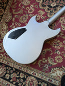 Reverend Reeves Gabrels Spacehawk Supreme Signature Semi-Hollow Electric Guitar Metallic Silver Freeze