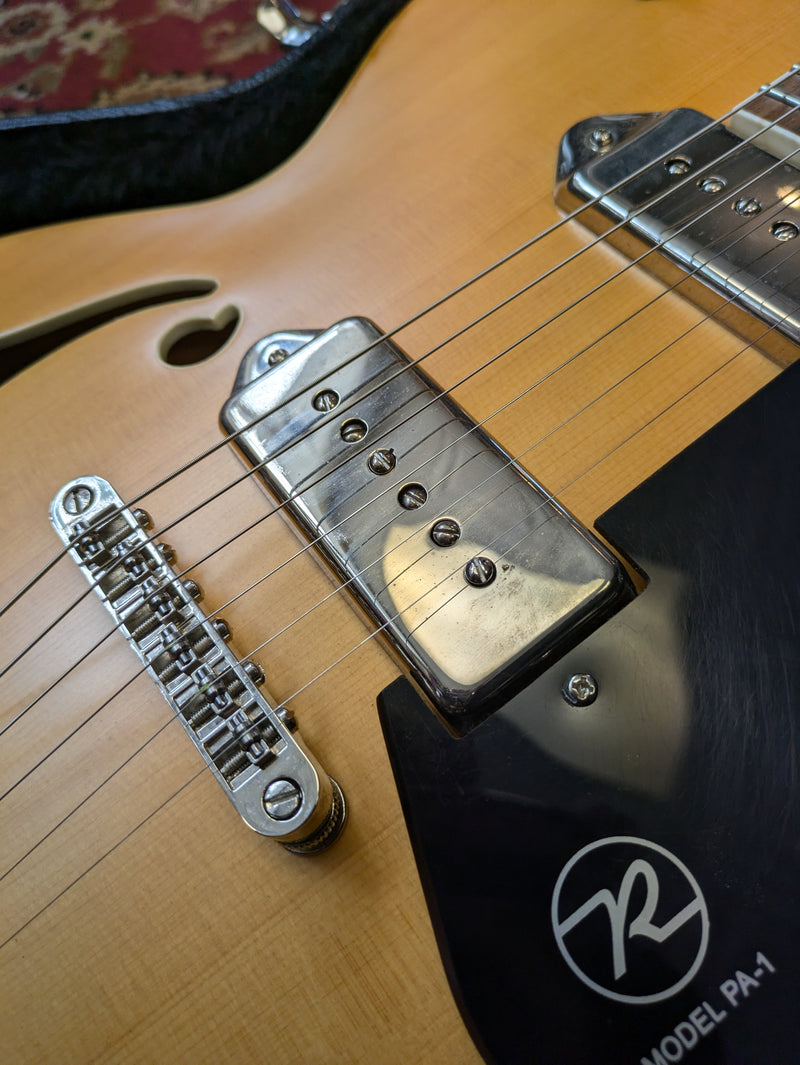 Reverend Pete Anderson PA-1 Hollowbody Electric Guitar 2011 Natural w/Reverend Case
