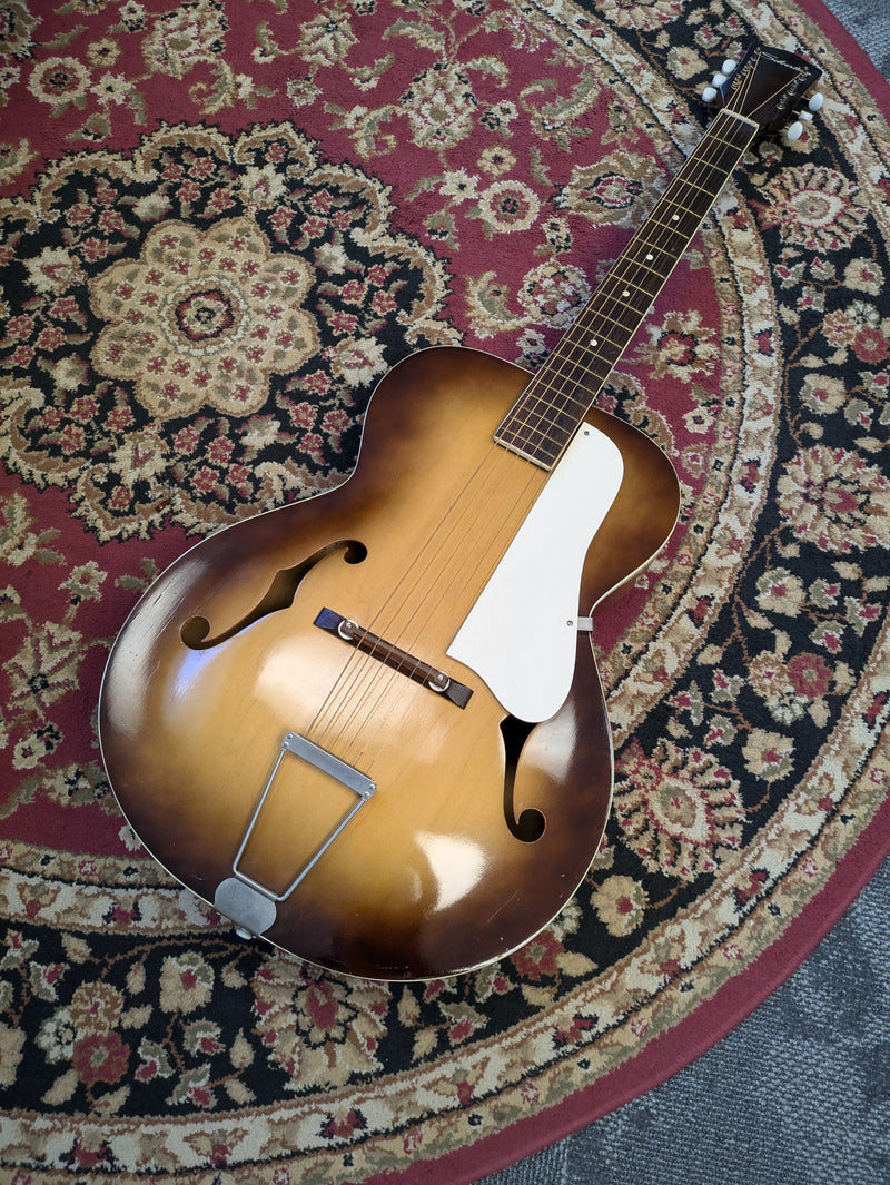 Silvertone Archtop Acoustic c1960s Sunburst *Needs Neck Reset/Repair/As-Is*