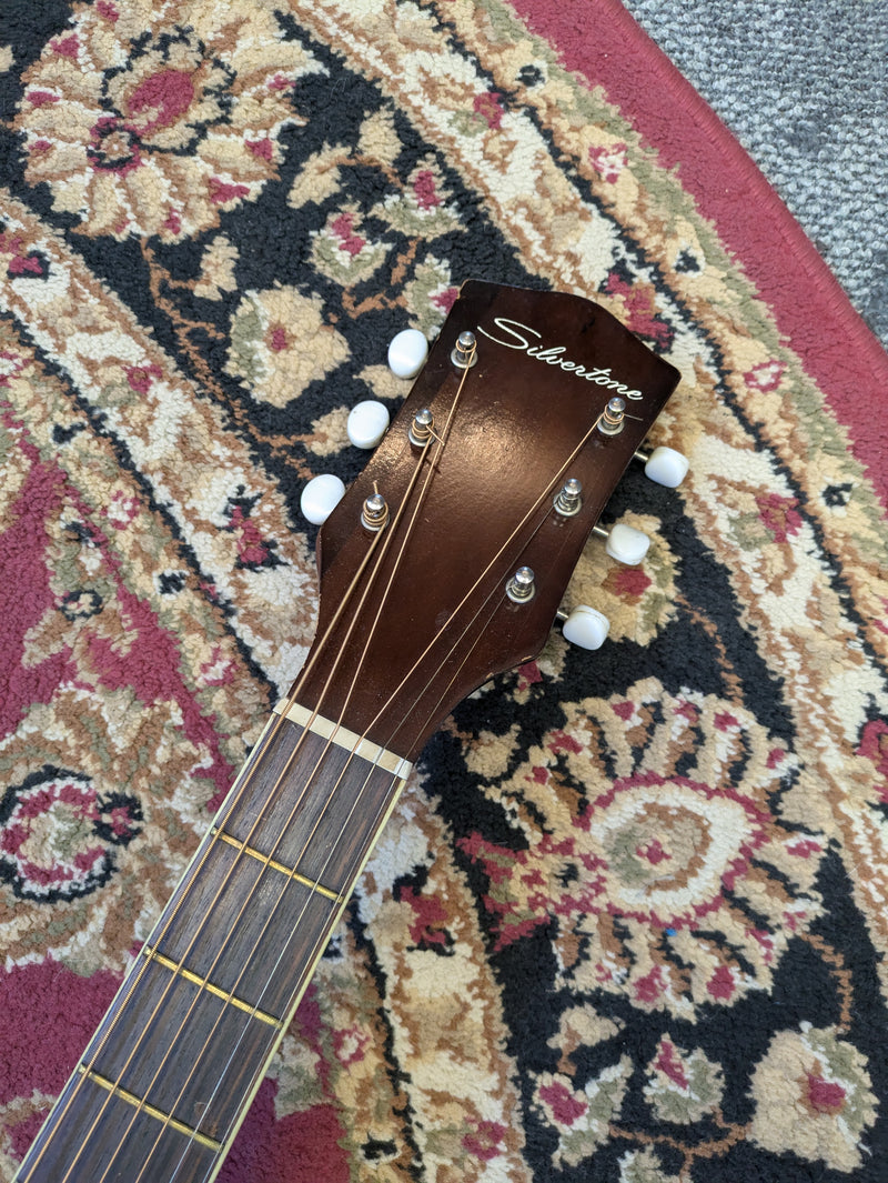 Silvertone Archtop Acoustic c1960s Sunburst *Needs Neck Reset/Repair/As-Is*