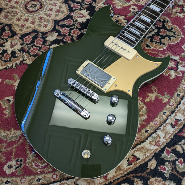 Reverend Sensei H90 Army Green Electric Guitar #68237-2 *Headstock Joint Finish Cracks*