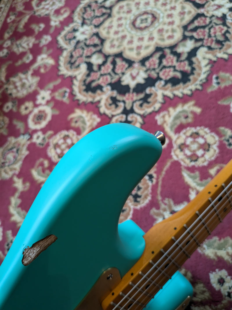 Squier 40th Anniversary Stratocaster 2022 Satin Seafoam Green