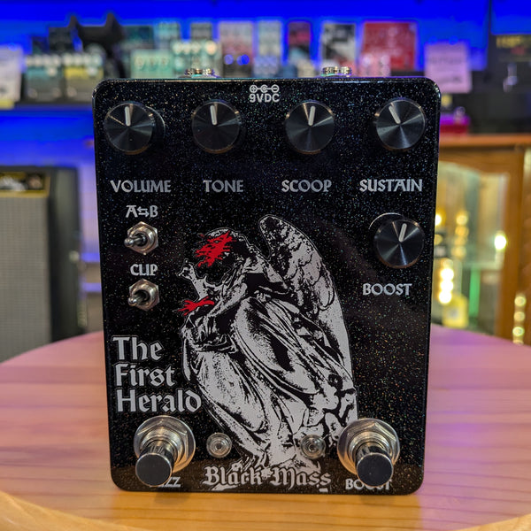 Black Mass The First Herald Fuzz Boost Pedal Rainbow Flake (Big Box)