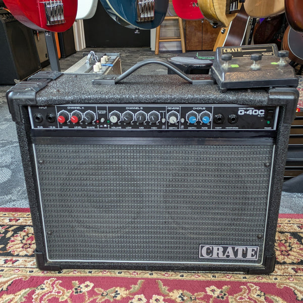 Crate G-40C 40-Watt 1x12 Guitar Amplifier USA 1990s (Chorus/Reverb) w/Footswitch #OC04221