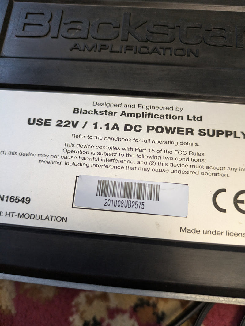 Blackstar HT-Modulation Pedal 2010 w/22V Power Supply
