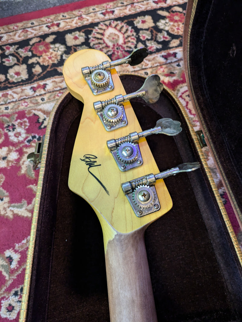 Nash PB57 Ash Bass Guitar 2-Tone Burst Medium Aging w/Nash Case