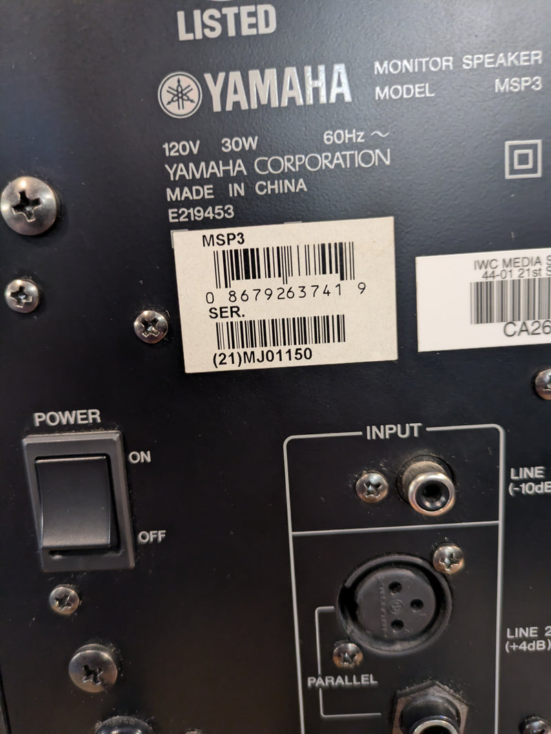 Yamaha MSP3 20W 4" Powered Monitor (Single)