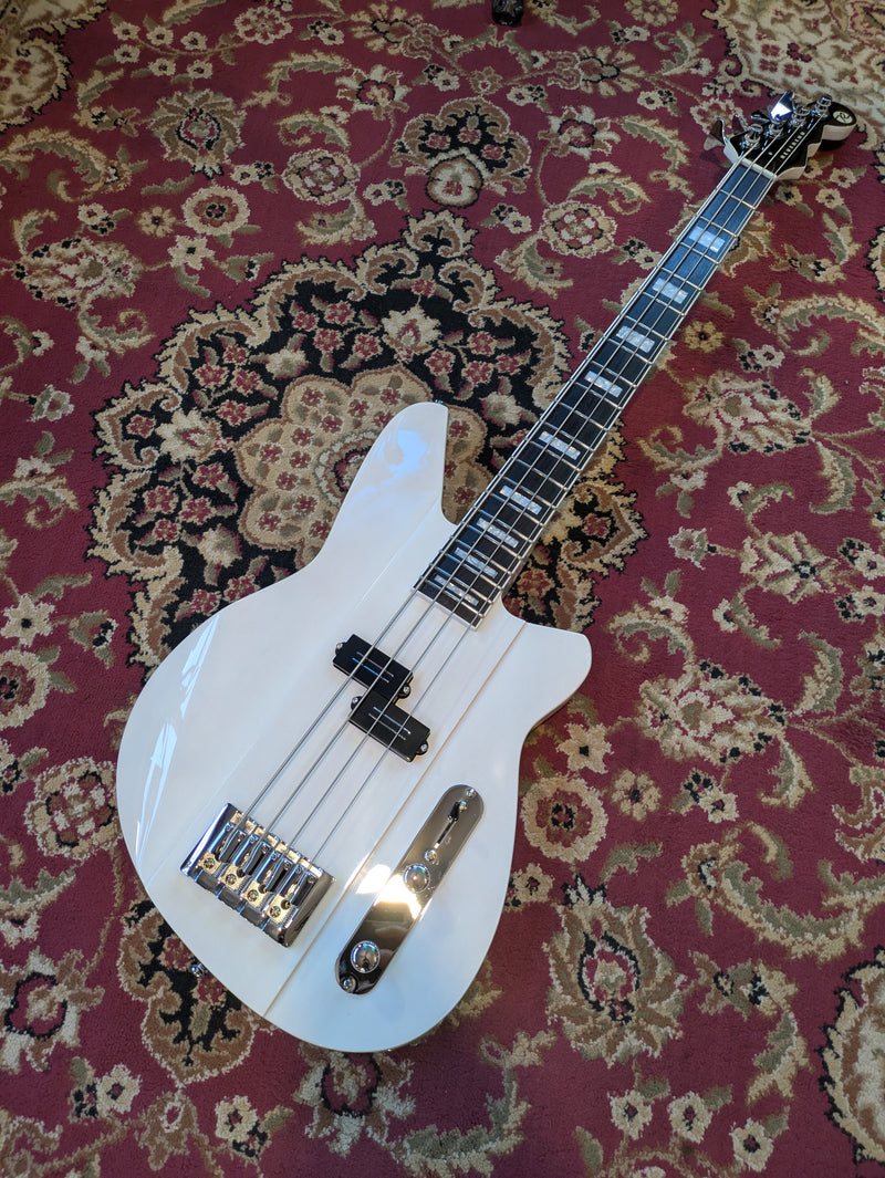 Reverend Sentinel Short-Scale Electric Bass Transparent White