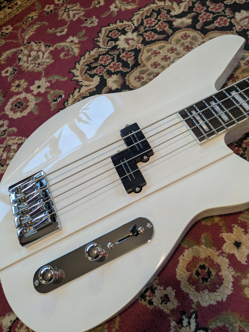 Reverend Sentinel Short-Scale Electric Bass Transparent White