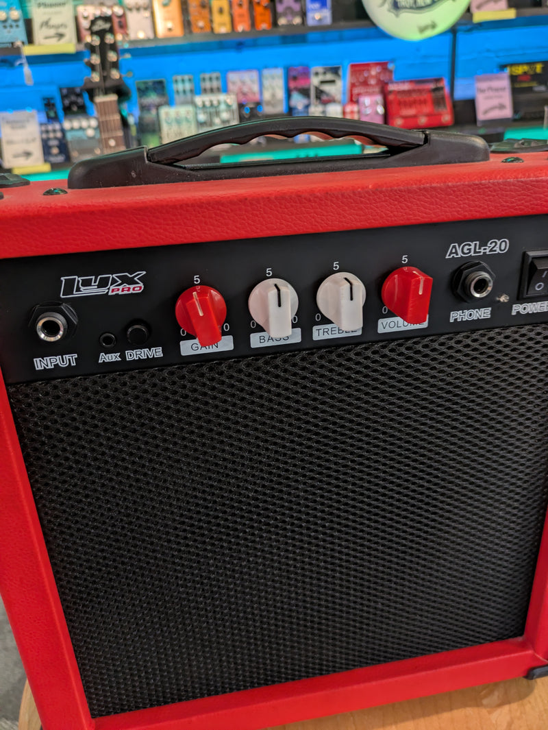 LyxPro AGL-20 20-Watt Electric Guitar Amp 2019 Red
