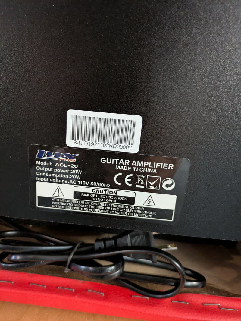 LyxPro AGL-20 20-Watt Electric Guitar Amp 2019 Red