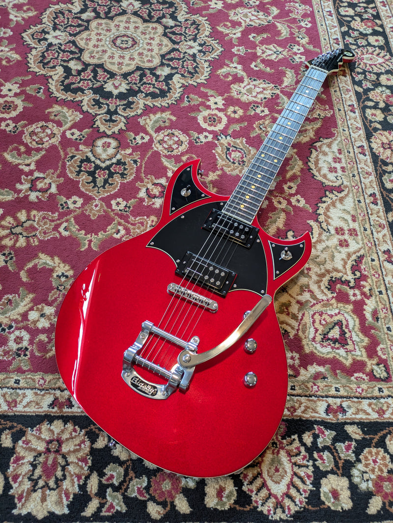 Reverend Reeves Gabrels Spacehawk Semi-Hollow Electric Guitar Metallic Red