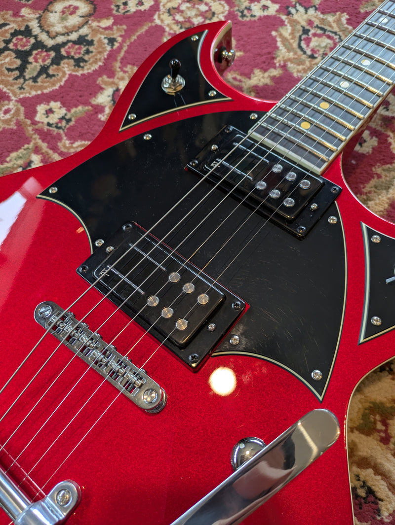 Reverend Reeves Gabrels Spacehawk Semi-Hollow Electric Guitar Metallic Red
