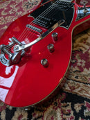 Reverend Reeves Gabrels Spacehawk Semi-Hollow Electric Guitar Metallic Red