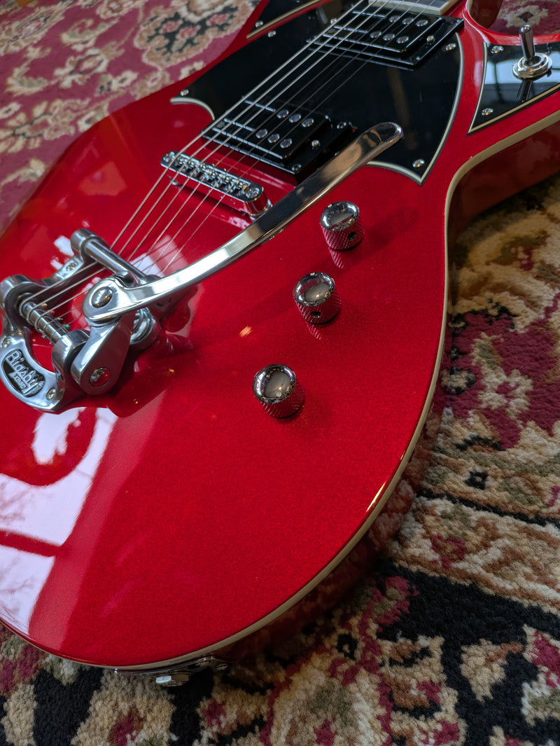 Reverend Reeves Gabrels Spacehawk Semi-Hollow Electric Guitar Metallic Red