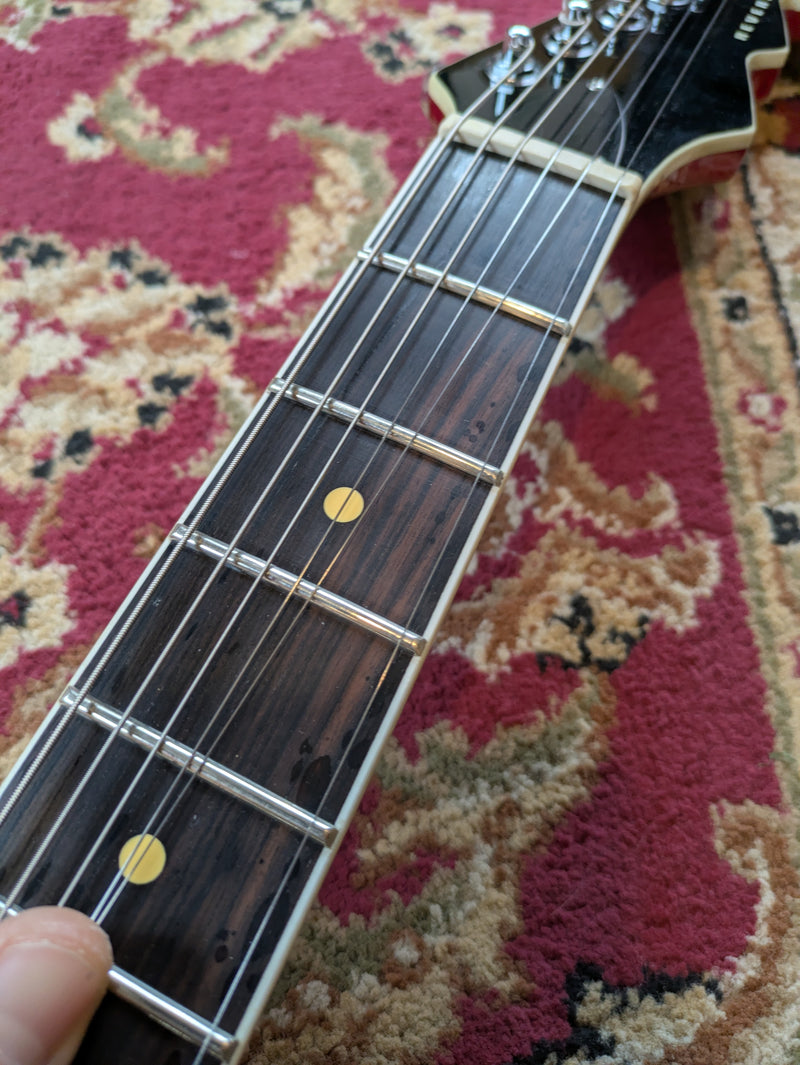 Reverend Reeves Gabrels Spacehawk Semi-Hollow Electric Guitar Metallic Red