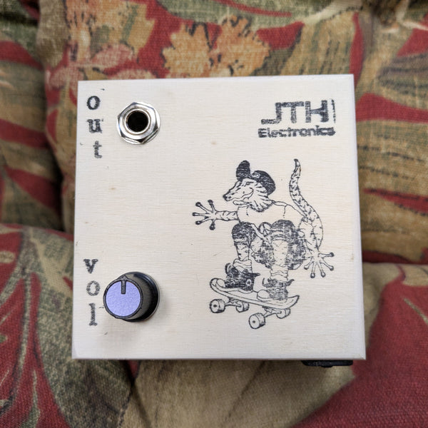 JTH Electronics Piezo Noisebox Jr. 'Skater Lizard' Wood Box (3.5x3.5x2")