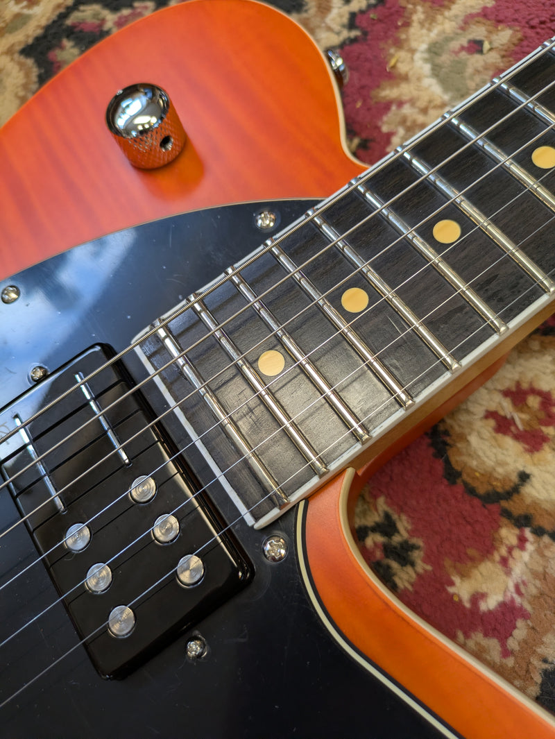 Reverend Reeves Gabrels Satin Orange Flame Maple