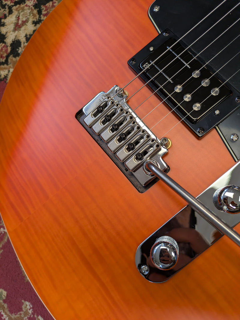 Reverend Reeves Gabrels Satin Orange Flame Maple