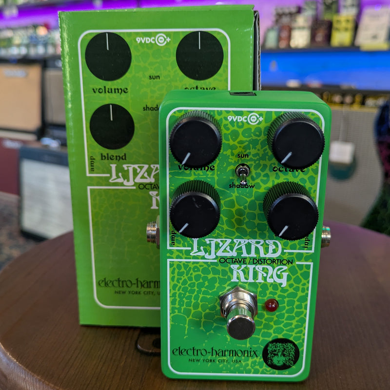 bass octave fuzz pedal Electro Harmonix Lizard King Bass Octave Fuzz Pedal