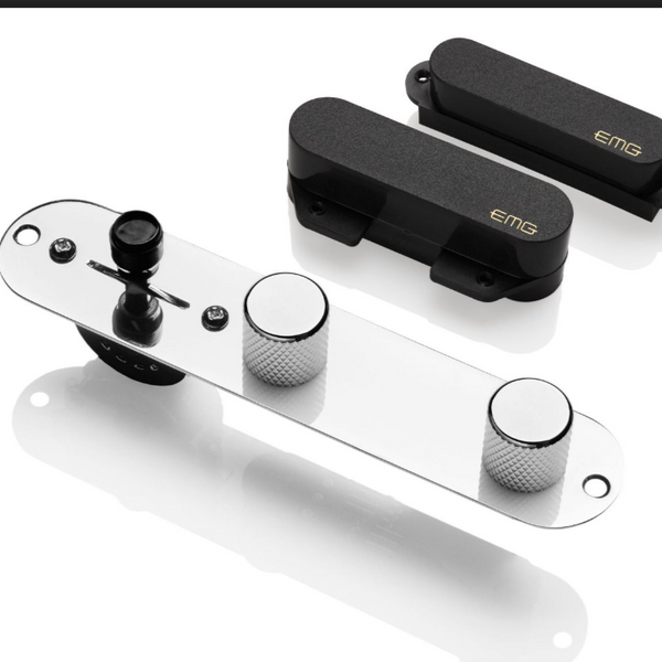EMG Pickups T-System Solderless Replacement Pickup System for Telecaster (Black)