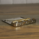 Collar City Guitar Compensated Tele Bridge Nickel Unaged