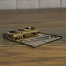 Collar City Guitar Compensated Tele Bridge Nickel Unaged