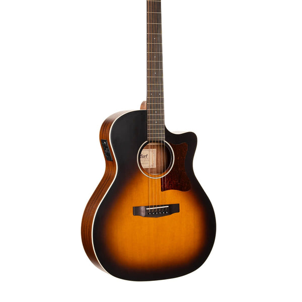 Cort Grand Regal Series GA1E Acoustic-Electric Guitar Open Pore Sunburst w/Gig Bag