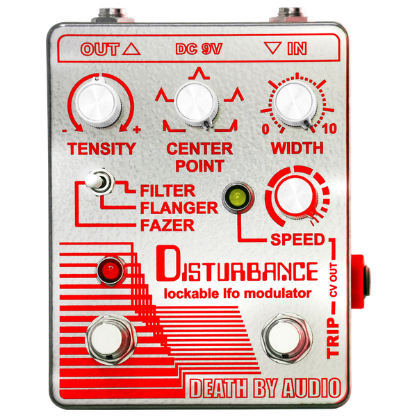 flanger and phaser pedal Death by Audio Disturbance Filter Flanger Phaser Pedal