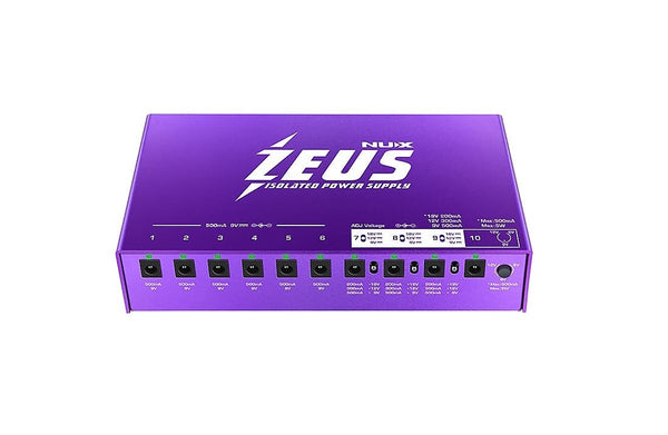 Nux Zeus Model Nip-z10 Guitar Pedal Isolated Variable Power Supply