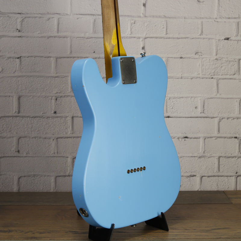 Nash Guitars T-52 Alder Electric Guitar Daphne Blue Light Aging w/Nash Case